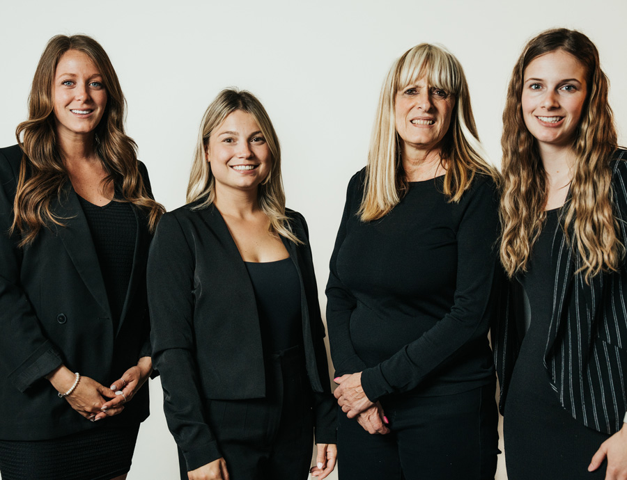 &Eacute;quipe administrative Audrey Davidson, Caroline Massarelli, Maryse Lemire et Valérie Fauteux.