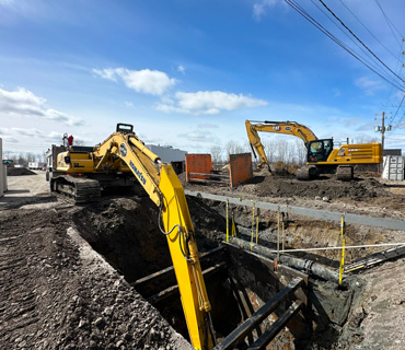 Projet r&eacute;alis&eacute; par Excavation JPM - Agrandissement de Jam-Bec &agrave; Joliette.